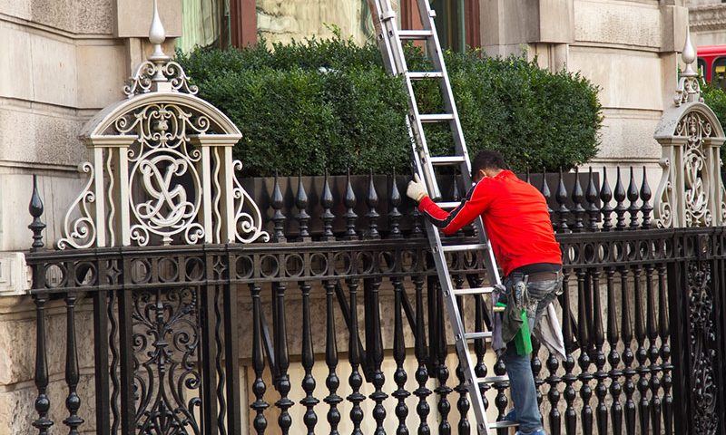 window cleaners ladders