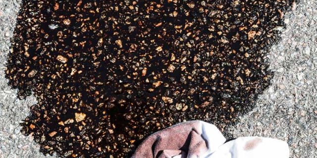 jetwash oil on driveway